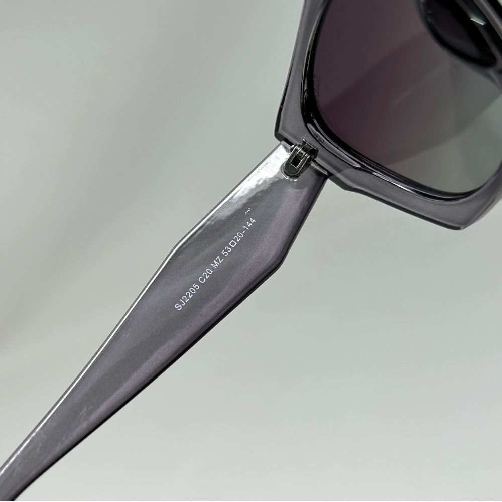 Sojos Gray Retro Polarized Oversized Sunglasses W… - image 4